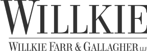 Logo of Willkie Farr & Gallagher, LLP, one of Break Coffee Co.'s valued customers.